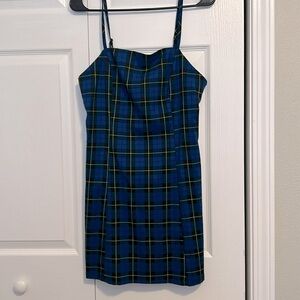 Plaid mini dress